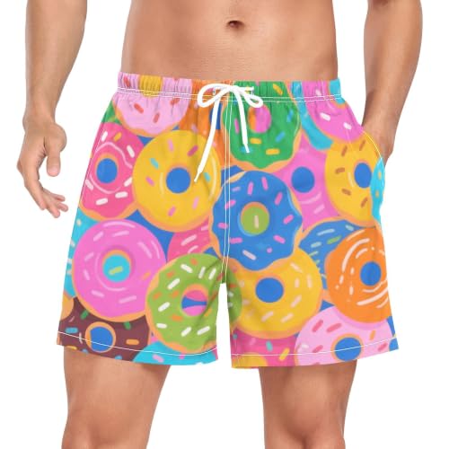 Pantalones cortos de natación para hombre de dibujos animados shorts de deporte playa secado rápido