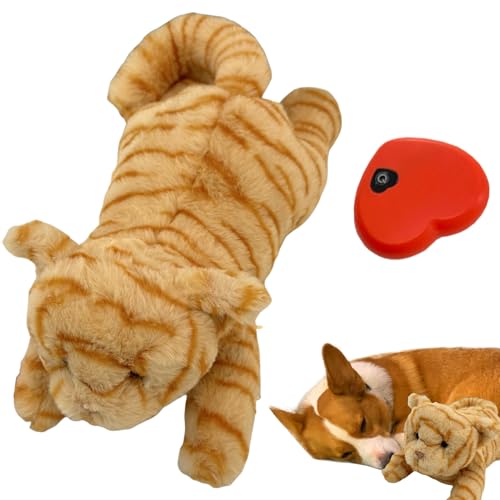 Stuffed Heartbeat Toy - Plush Calming Pillow, Soft Pet Stress Relief, Comfort Companion Accessory, Interactive Dog Kitten Toy, Puppy Relaxation Gear | Puppies Dogs Kittens for Comfort Relief