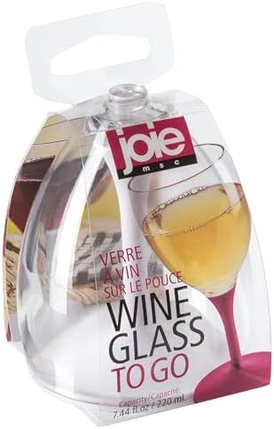 Joie Wine Glass To Go, Portable Wine Glass, Detachable Stem, BPA-free - Thumbnail 4