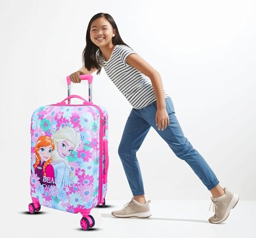 Image of ADSON Abs Kids Trolley 360 Rotating Luggage 360 Degree Wheels Non-Breakable 20 Inch Kids Hardsided Suitcase with 4 Wheels, 360 Degree Wheel Travel Trolley Bag (Design 10)