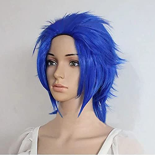 Cosplay Perruques Anime Postiches Pour Fairy Tail Levy Mcgarden, Pour Halloween, Carnaval FêTe, Perruques De Jeu Anime Cover