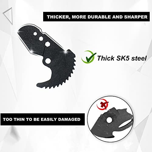 Delixi Pvc Pipe Cutter 42Mm With Extra Blade,1-5/8", Pvc Cutter Ratchet-Type Pipe Cutter,Plastic Pipe Cutter, Pex Ppr,Hoses And Plumbing Pipes With Hex Hole #TOP3