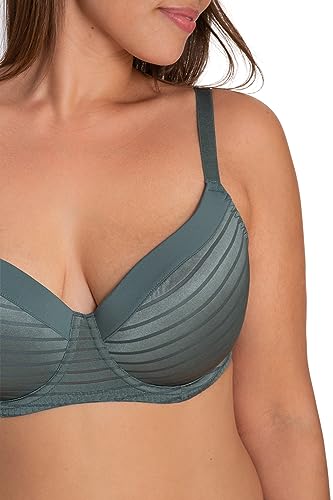 Dorina Carmen Women's Light Padded T-Shirt Bra D17143A - Green - 42F #TOP4