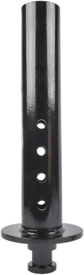 Fifth Wheel to Gooseneck Adapter 30000 Lbs 4 Inch Round Tube Heavy Duty Steel Black Compatible with AP03