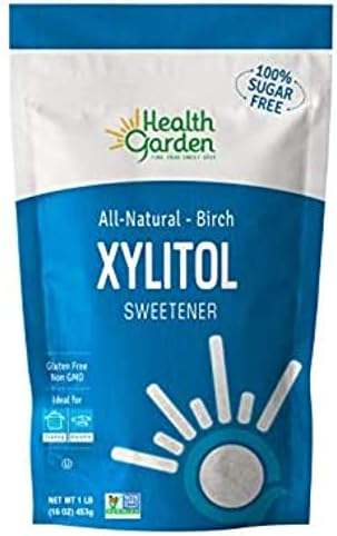 Health Garden Birch Xylitol Sweetener - 1 LB Resealable Bag - Pure Birch Xyli...