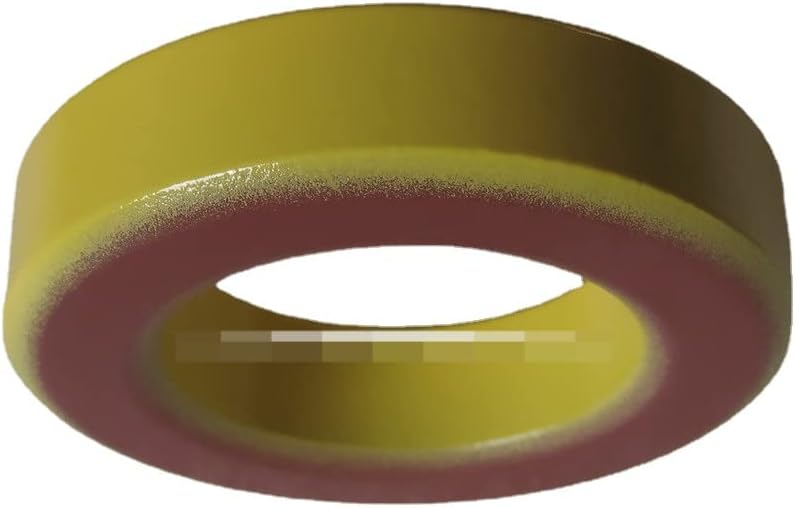 1pc [Imported Magnetic Ring core] T225-8 High Frequency RF Iron Powder core Yellow red