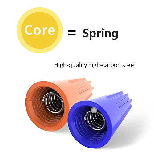 Zipcci 500 Pcs Electrical Wire Connector Screw Terminal, Yellow Wire Caps Twist Nuts Connectors #TOP3
