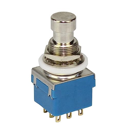 Commutateur au pied 3PDT 9 pin ON-ON pour pédales d'effet guitare en lot de 2