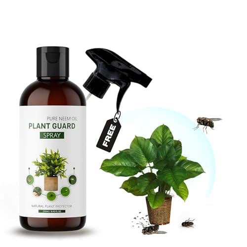 Image of Water-Soluble Neem Oil for Plants Insects Spray 250 Ml with Spray Gun | Plants & Garden | Indoor & Outdoor | Effective Against Aphids Thrips & Fungus|natural Pest & Insect Control Non-Stick Reusable