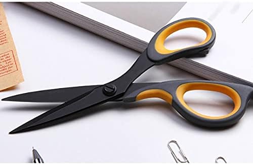 Craft Scissors Scissors, Stainless Steel, Office Cutting Paper, Etc, Strong and Wear-, Black, Comfortable Handle, High Temperature Resistance Scissors