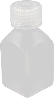 Aexit 50ml PP Bottles & Jars Square Wide Mouth Seal Reagent Bottle Chemical Reagent Bottles Sample Bottle