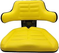 Vista 2 de Asiento universal amarillo de la suspensión del tractor se adapta a John Deere 2550, 2630, 2640, 2750