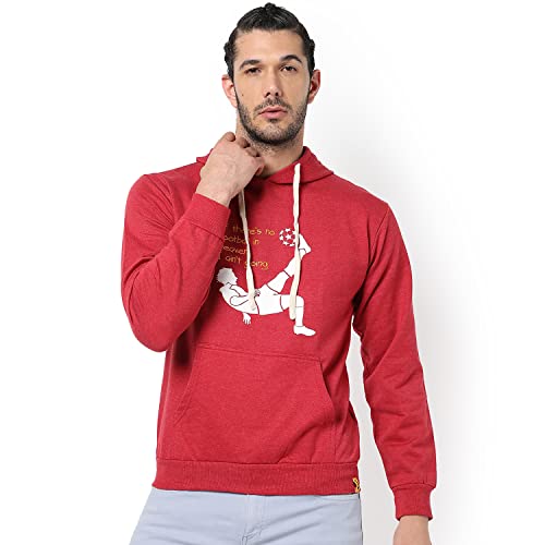 Image of CAHOOT Men's Printed Sweatshirt Regular Fit for Casual Wear | Full Sleeve | Cotton | Stylish Sweatshirt Crafted with Comfort Fit and High Performance for Everyday We