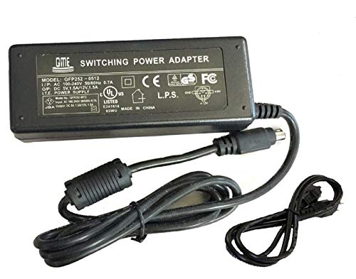 UpBright [UL Listed] New Global 6-Pin DIN AC/DC Adapter for ADDONICS A25F2-02 A25F202 Output: 5V - 1.5A 12V - 1.5A 6-PIN DIN Connector Power Supply Cord Cable PS Mains PSU (1 Pack)