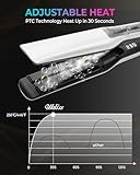 UKLISS Steam Hair Straightener, Salon Hair Care Effect for Women, Professional Hair Straighteners with LCD Display & Safty Lock, 40MM Wide Plate Flat - Image 8