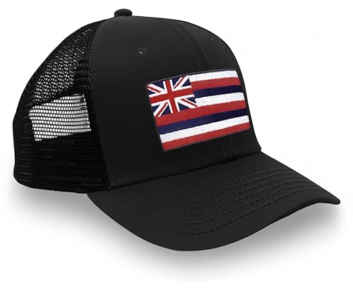 Image of International Tie State Hat for Men and Women, Adjustable Snapback Trucker Baseball Cap with Embroidered Patch