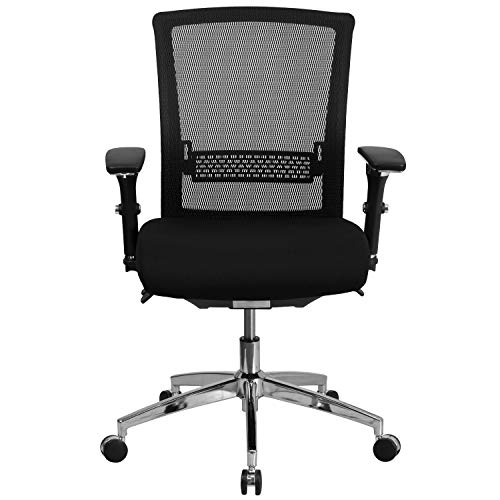 Flash Furniture Hercules Series 24/7 Intensive Use 300 Lb. Rated Black Mesh Multifunction Ergonomic Office Chair With Seat Slider #TOP5