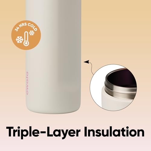 Image of Owala FreeSip Insulated Stainless Steel Water Bottle with Straw, BPA-Free Sports Water Bottle, Great for Travel, 24 Oz, Daybreak