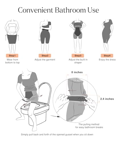 Popilush Summer Cocktail Midi Dresses for Women Shapewear Bodycon Short Sleeve Square Neck Dress4