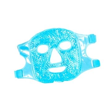 CENPEK Maschera per gli occhi per il viso freddo Impacco di ghiaccio, Riduce le occhiaie gonfie Borse sotto gli occhi Emicranie Sollievo dallo stress, [Azzurro]