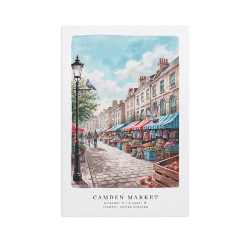 Affiche Londres aquarelle voyage pour décoration de chambre et bureau
