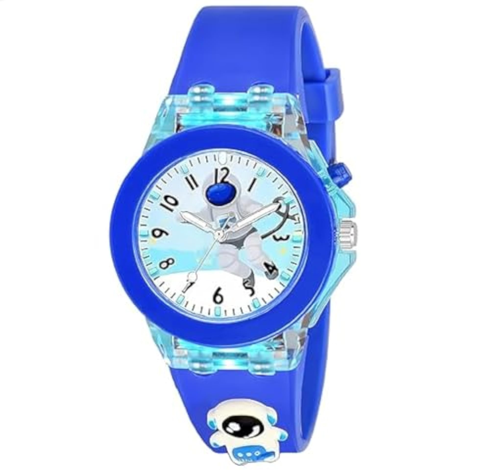 Kids' Multi-Color Light Cartoon Character Watch