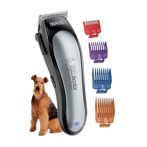 Image of Wahl USA Lithium Ion Pro Series Cordless Animal Clippers - Rechargeable, Heavy-Duty, Electric Dog & Cat Grooming Kit for Small & Large Breeds with Thick to Heavy Coats - Model 9766