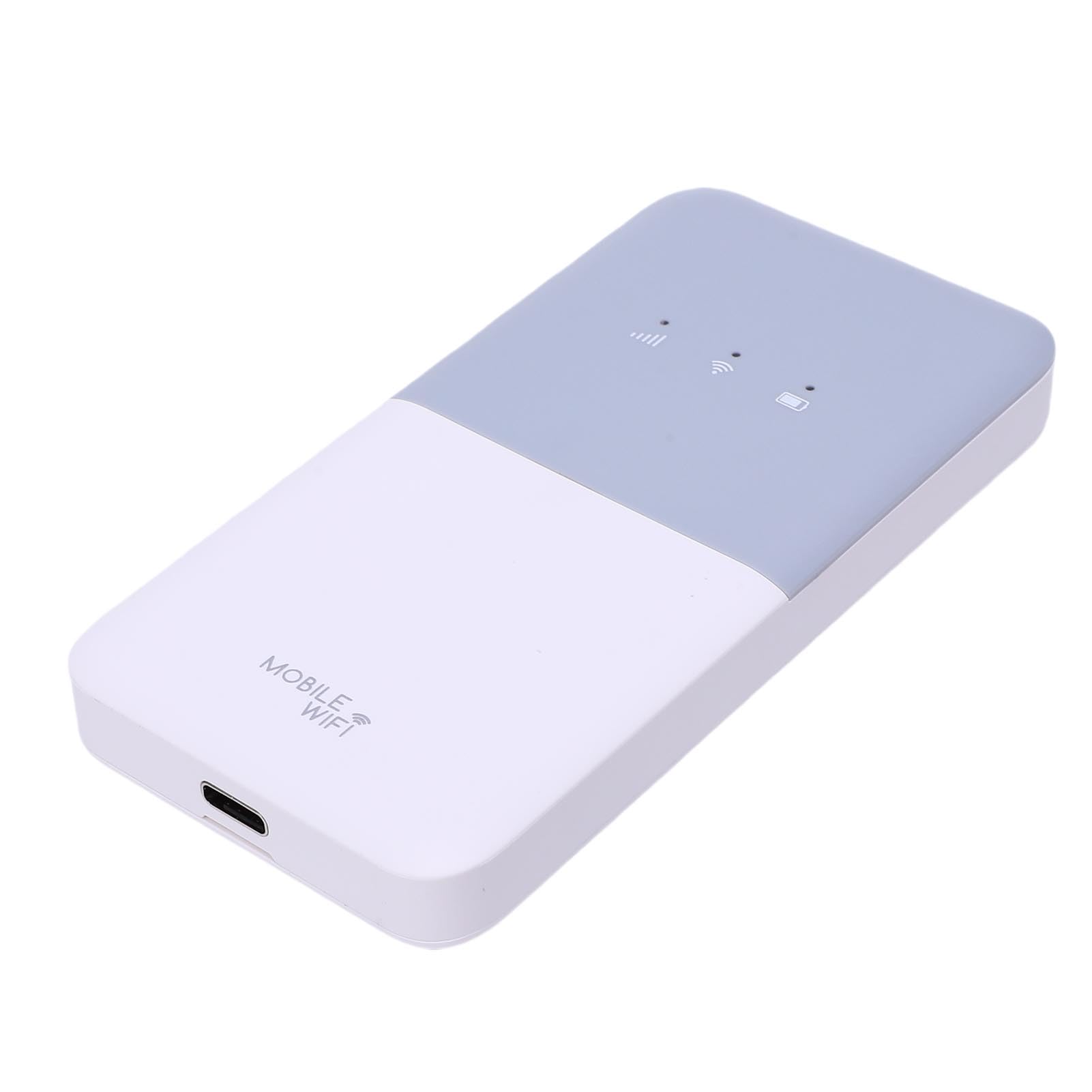 Dpofirs 4G LTE Móvil Hotspot 300Mbps Portátil Pocket WiFi Router (Blanco