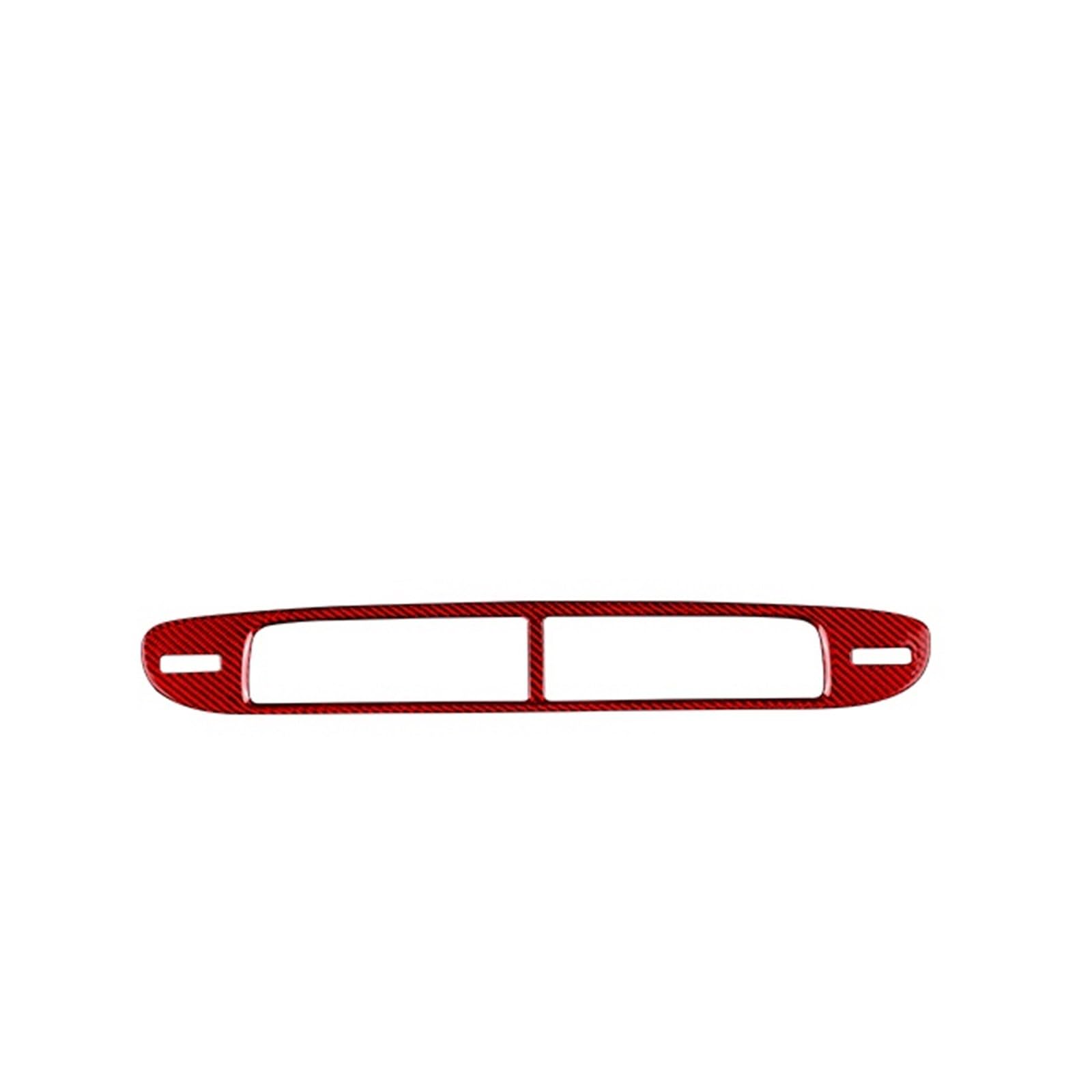 Car Trim Interior for Chevrolet for Camaro 2013-2015 Intermediate Air Outlet Car Interior Trim Accessories Hard Carbon Fiber Sticker Interior Mouldings(Red RHD LHD)