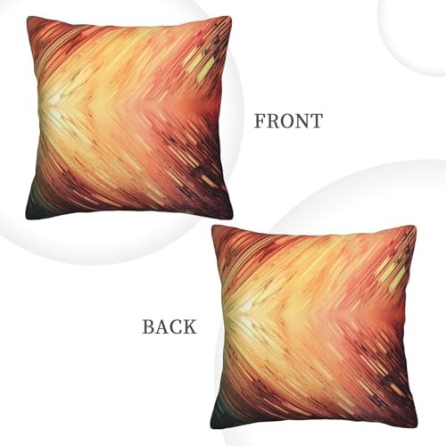 Housse de coussin velours côtelé 45x45 art abstrait déco salon