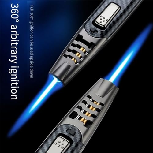 Encendedor eléctrico dual-llama ajustable 2 unidades miniatura 5