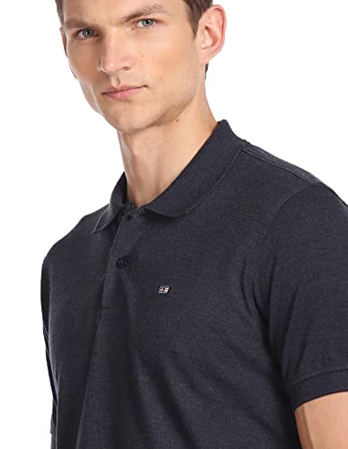 Image of Arrow Sport Solid Polo T-Shirt for Men - Regular Fit, Cotton Half Sleeves Mens Tshirt
