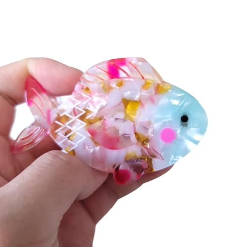 Clip Sugar Cute Fish Hair Clip,Acetate Claw Clips,Hair Clips For Women,Pink thumb #8