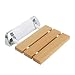 Produktbild TentHome Duschklappsitz Duschsitz Dusche Klappsitz Klappbar Wandmontage Bad Holz (Hell)