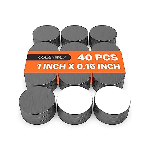 Magnet Ceramic Magnets 40 Pcs Strong Magnets for Craft Magnets with Adhesive Backing Perfect for Refrigerator, Craft Hobbies, Science Projects and School Notice Boards