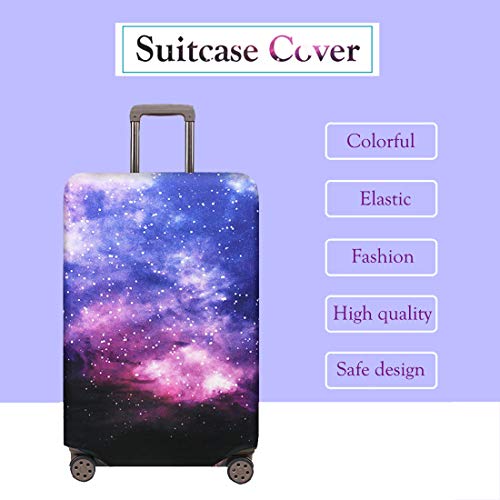Travelkin Travel Elastic Spandex Suitcase Protector Case, 18/24/28/32 Inch Suitcase Protective Cover, Thickened And Washable Luggage Cover (Xl(29"-32"Luggage), Nebula) #TOP5
