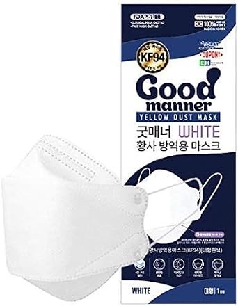 (50 Count) Good Manner KF94 Protective Face Safety Mask