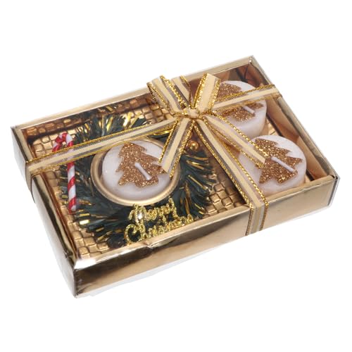 STOBAZA Christmas Tree Aromatherapy Candle Present Box Scented Decorative Candle Romantic Christmas Decorations for Home