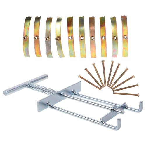 SEWACC Socket Repair Kit for Wall Switches and Sockets, 86 Type Single Gang Electrical Box with Steel Support Rod, Screws and Tools Set for Residential and Commercial Outlet Repair