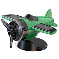 Solar Powered Car Ornament | Airplane Car Dashboard Decorations - Rotating Decoration Toy Fan Drifting Model for Men Kids Interior Collectibles Vehicles Driver