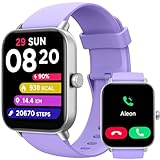 TOOBUR Smart Watch for Women Alexa Built-in, IP68 Waterproof Swimming, 1.8' Fitness Watch with Answer&Make Call/Heart Rate/Step Counter/Sleep Tracker/100 Sports, Compatible Android iOS