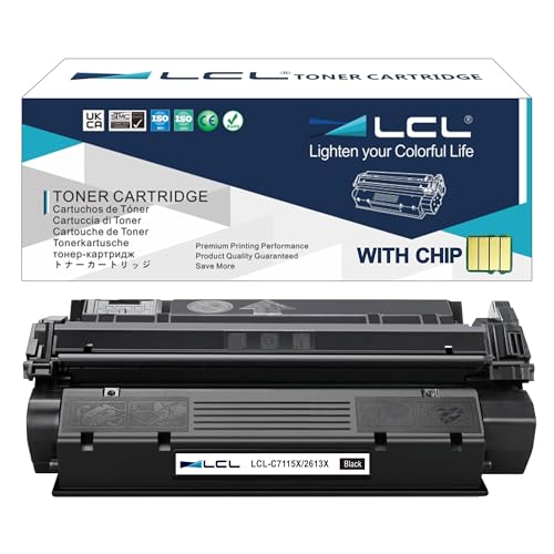 Tinta Y Tóner, Office Product LCL Compatible para HP 15A 15X C7115A C7115X 3500 páginas (1 Unidad) Cartucho de tóner Negro para HP Laserjet 1000 1200 1200N 1200SE 1220 1220SE 3300MFP...