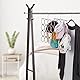 Relaxdays Schalhalter, faltbarer Schalbügel für Tücher, 16 Ringe, platzsparender Organizer Kleiderschrank, Metall, grau