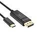 CHOETECH USB C to DisplayPort Cable 4K@60Hz, USB 3.1 Type C to DisplayPort Cable Thunderbolt 3 Compatible with MacBook Pro,iPad Pro,MacBook Air 2018, 2017 iMac, Dell XPS 15/13,Samsung Galaxy S9/S10