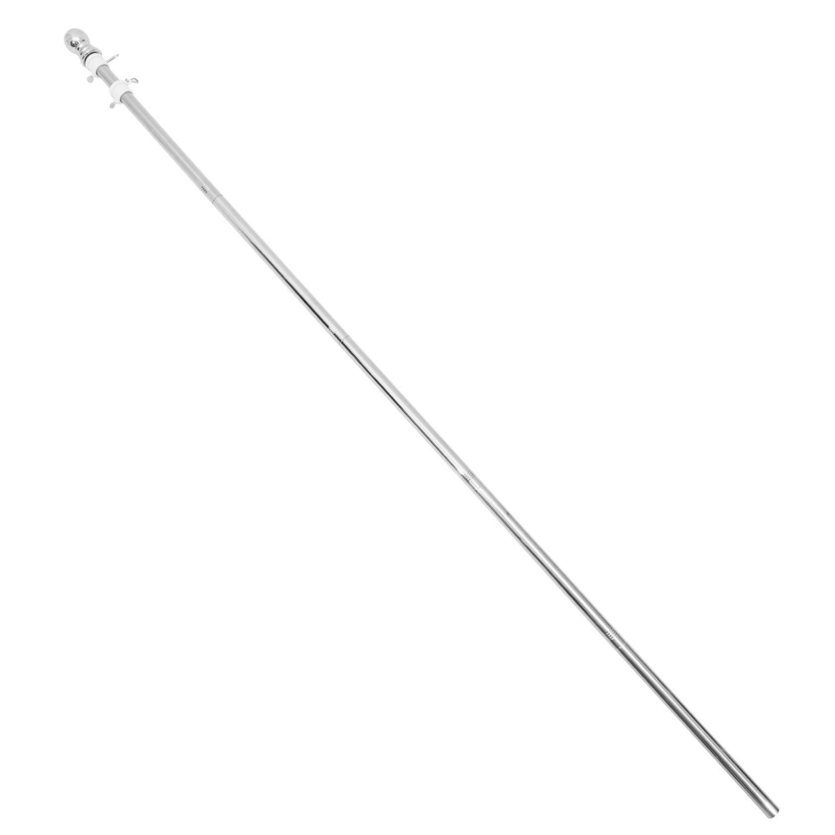 UKCOCO Mât de Drapeau en Acier Inoxydable 1, 8m, 5 Sections, Rotatif