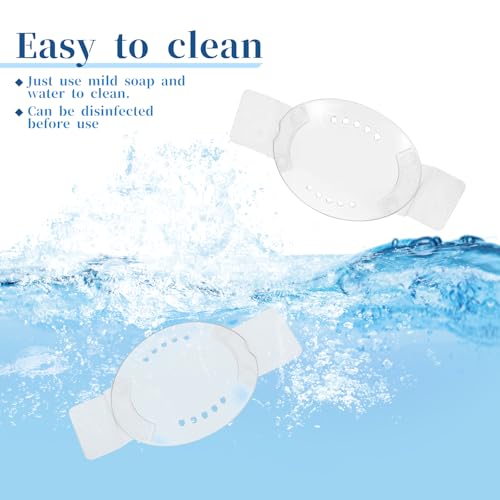 Augenschutz nach Kataraktoperationen, Kunststoff, bequem, transparent, mit Belüftungslöchern, für Kinder und Erwachsene nach Operationen, Augenschutz, 6 Stück