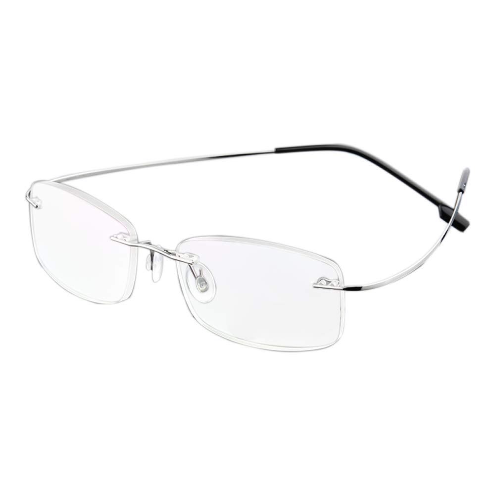 Randlos Lesebrille super Light Titan Lesehilfe für Damen und Herren