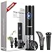 Toyuugo Electric Wine Opener , Automatic Corkscrew set contains Foil Cutter, Vacuum Stopper and Wine Aerator Pourer for Dating, Party and Wine lover (3 Piece Gift Set)
