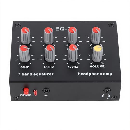 Ecualizador para el hogar de 7 bandas: mejora tus grabaciones y streaming con graves de 12 dB