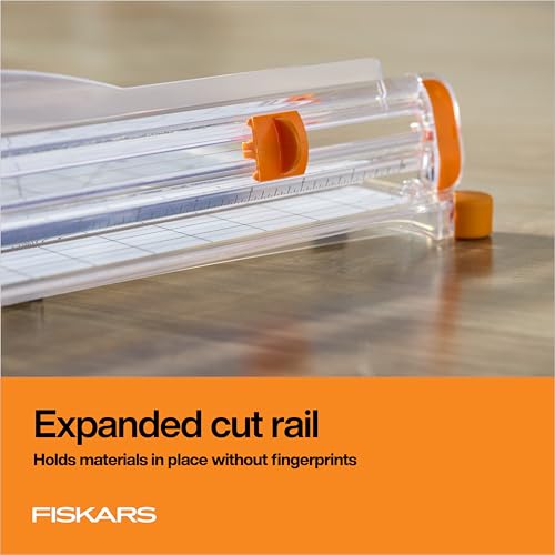 image for Fiskars Precision Paper Trimmer, Easy and Accurate Crafting Tool, Cuts
